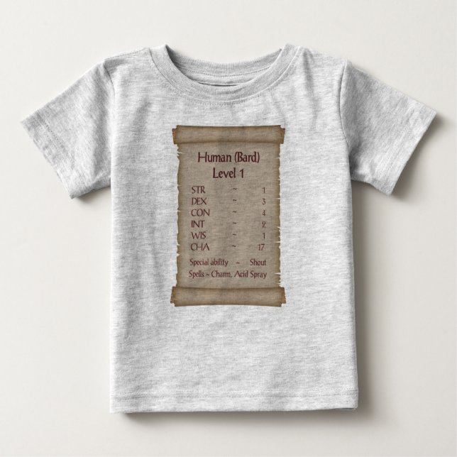 Human level 1 Bard Baby T-Shirt (Front)