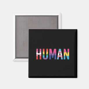 HUMAN LGBT Flag Gay Pride Month Transgender  Magnet