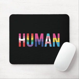 HUMAN LGBT Flag Gay Pride Month Transgender Mouse Pad
