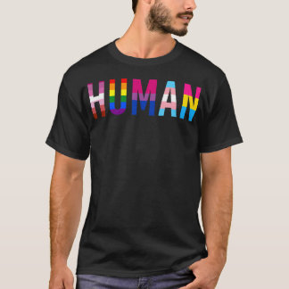 Human Lgbt Flag Gay Pride Month Transgender T-Shirt