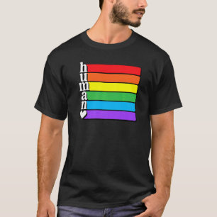 Human Lgbt Flag Human Rights Gay Lesbian Trans Lgb T-Shirt