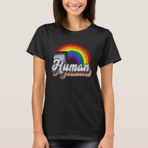 Human Lgbt Gay Pride Rainbow Month Transgender  Le T-Shirt