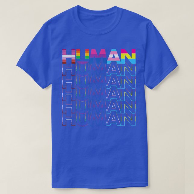 Human LGBT Pride Month Transgender Equality Human  T-Shirt (Design Front)