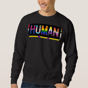Human Lgbt Q Pride Flag Gay Bi Intersexual Trans P Sweatshirt