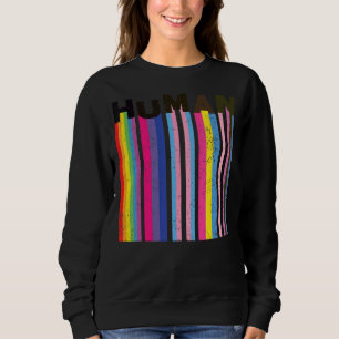 Human Lgbt Q Pride Flag Gay Bi Intersexual Trans P Sweatshirt
