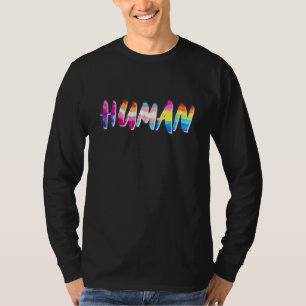 Human Lgbtq Flag Proud Ally Equality   Rainbow Col T-Shirt