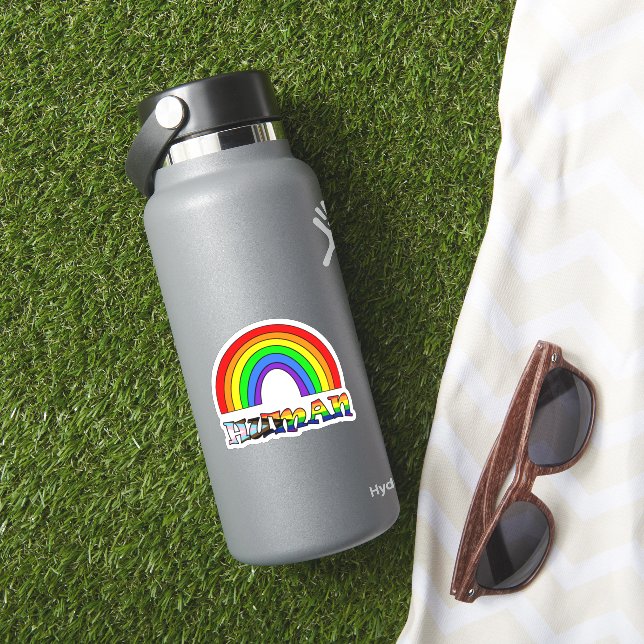 Human LGBTQ+ Pride or Support Rainbow (HydroFlask Insitu)