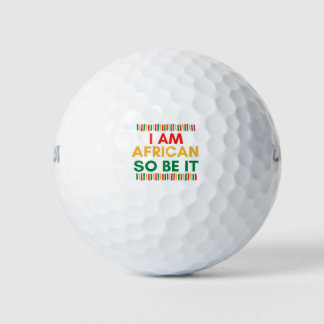 Human lives matter black power golf balls