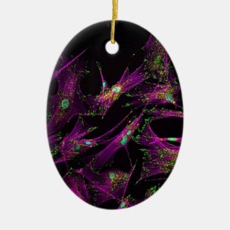 Human lung fibroblasts ceramic tree decoration