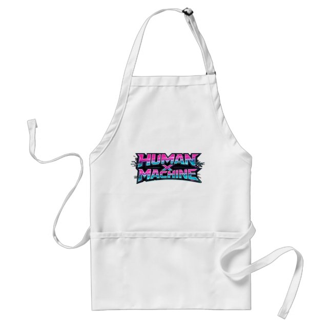 Human × Machine Futuristic Tech Apron (Front)
