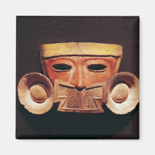 Human mask, from Teotihuacan Magnet