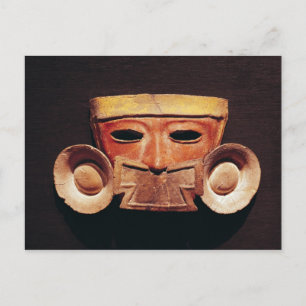 Human mask, from Teotihuacan Postcard