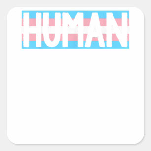 Human Men Shirt Gay Pride TShirt Proud Gay Pride Square Sticker