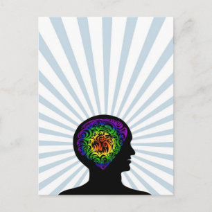 human mind postcard
