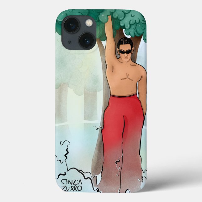 Human & Nature Illustrated iPhone Case (Back)