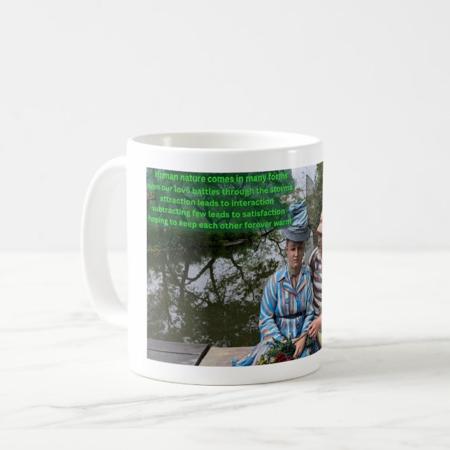 Human nature poem coffee mug (Front Left)