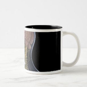 Human Nervous System Two-Tone Coffee Mug