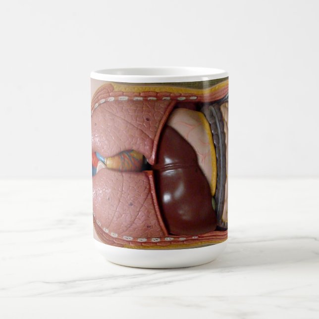 Human Organs, The Thorax Coffee Mug (Center)