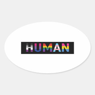 Human Oval Sticker