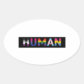 Human Oval Sticker