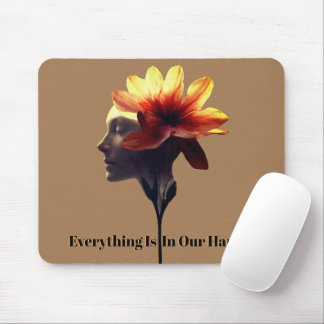Human Petal Flower Design Uniquely Crafted for -  Mouse Pad