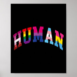 Human Pride Month Lgbt Gay Rainbow Equality Trans  Poster