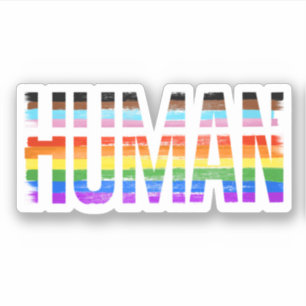 Human Progress Pride Sticker