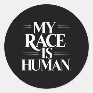 Human Race Sticker1 Classic Round Sticker