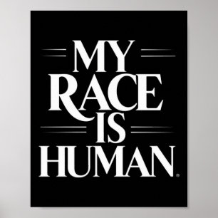 Human Race Sticker1 Poster