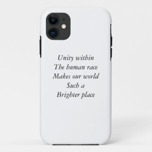 Human race unity iPhone 11 case
