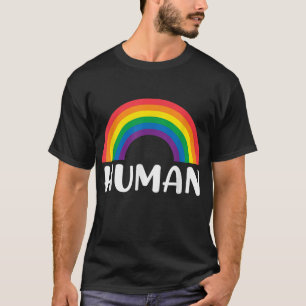 Human Rainbow LGBT Pride Homo Lesbian Pride  T-Shirt