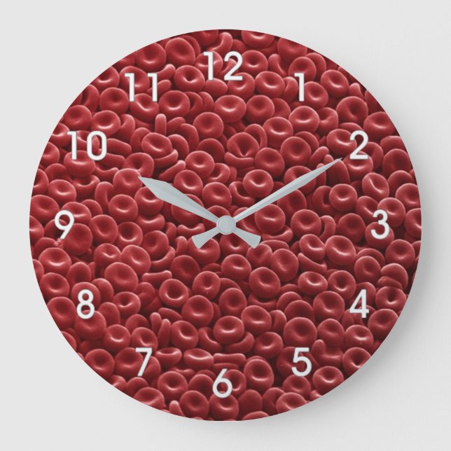HUMAN RED BLOOD CELLS LARGE CLOCK (Front)