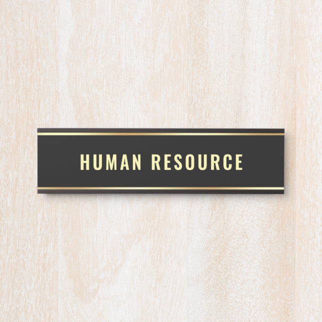 Human Resource Customisable Department Name Door Sign (Front)