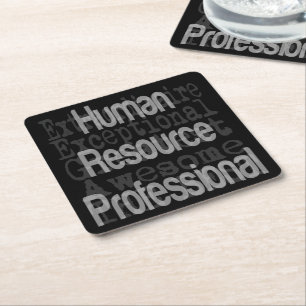 Human Resource Professional Extraordinaire Square Paper Coaster