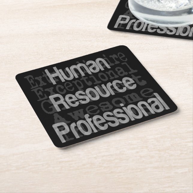 Human Resource Professional Extraordinaire Square Paper Coaster (Angled)
