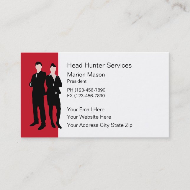 Human Resources Business Cards (Front)