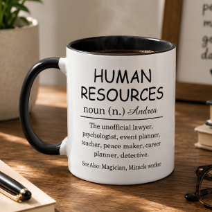 Human Resources Definition Funny HR Mug