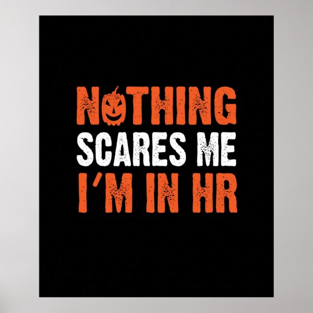 Human Resources Halloween HR Funny Costume Poster (Front)