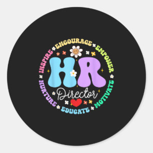 Human Resources Hr Director Employee Appreciation  Classic Round Sticker