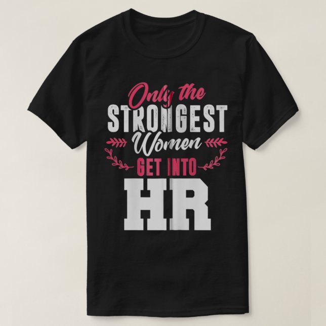 Human Resources  HR Lady Funny Female HR Gift Zip  T-Shirt (Design Front)