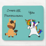 Human Resources HR Unicorn Horse Funny Gift Mouse Pad<br><div class="desc">This design was created though digital art. It may be personalized in the area provide or customizing by choosing the click to customize further option and changing the name, initials or words. You may also change the text color and style or delete the text for an image only design. Contact...</div>