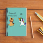 Human Resources HR Unicorn Horse Funny Notebook<br><div class="desc">This design was created though digital art. It may be personalised in the area provide or customising by choosing the click to customise further option and changing the name, initials or words. You may also change the text colour and style or delete the text for an image only design. Contact...</div>