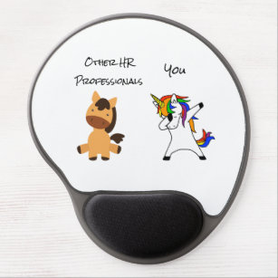 Human Resources HR Unicorn Horse Gel Mouse Pad