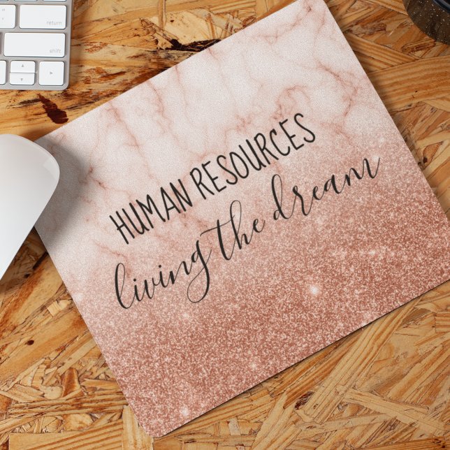 Human Resources Living the Dream Office Work Humor Mouse Pad (Creator Uploaded)