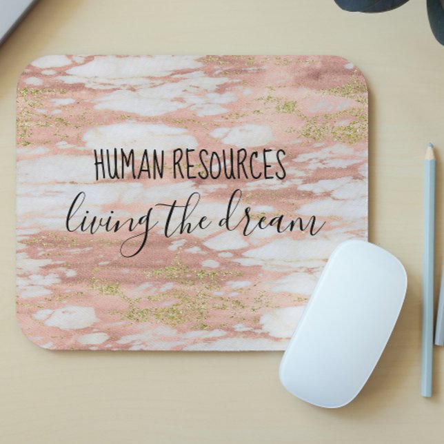 Human Resources Living the Dream Office Work Humou Mouse Pad (Creator Uploaded)
