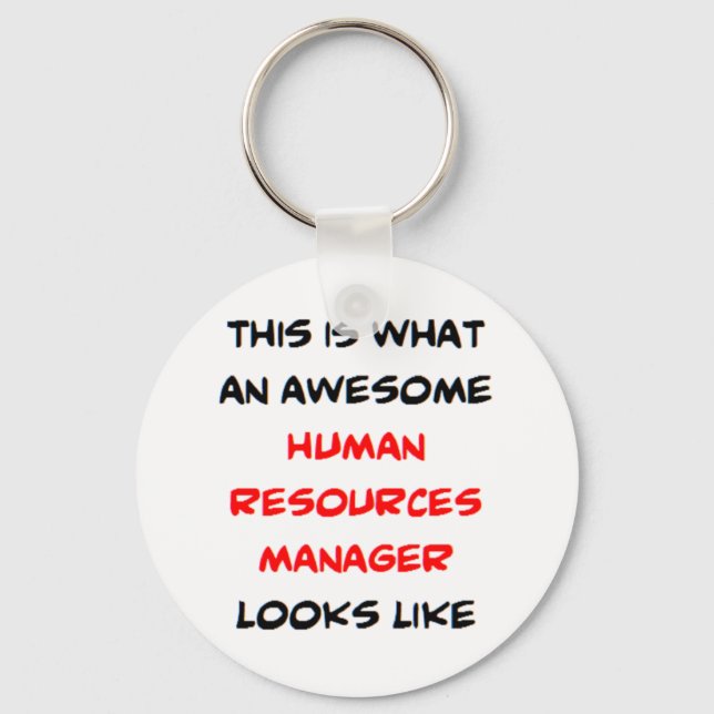 human resources manager, awesome key ring (Front)