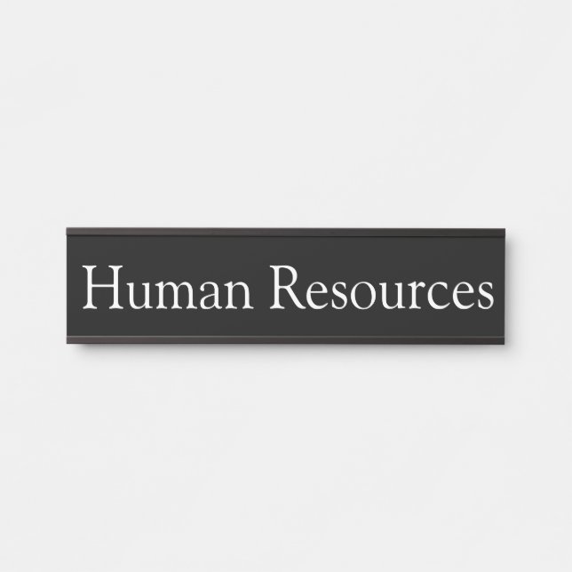 Human Resources Office Door Sign (Front)