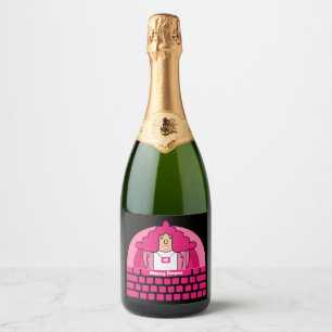 Human Resources Office Sparkling Wine Label