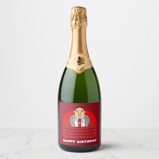 Human Resources Office Sparkling Wine Label (Front)