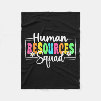Human Resources Squad Back To School Hr Crew  Fleece Blanket